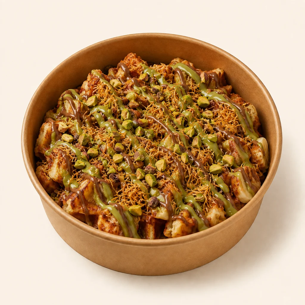 Gurme Antep waffle kâsesi